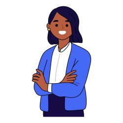 professional business woman posing with folded hands professional business woman posing with folded hands